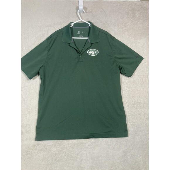 New York Jets Nike NFL On Field Dri-Fit Short Sleeve Shirt Mens XL Green‎ - Picture 1 of 7